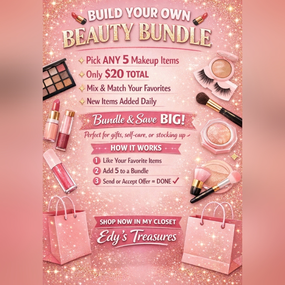 Pick Any 5 Single Makeup Item for $20 Bundle Build Your Own Beauty Bundle Deal
